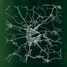 Černobílá mapa  Jindřichův Hradec (37701)