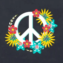 Peace symbol abstraktní