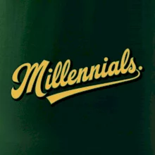 Generace Y - Millennials žlutý nápis