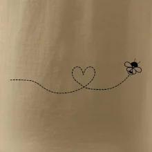 Dráha letu včely - srdce