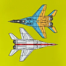 Mig 29 Fulcrum ze spoda a ze zhora