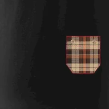 Flanelové triko hnědé