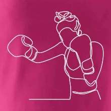 Žena boxerka jedním tahem