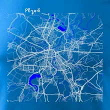 Plzeň mapa s vodními toky