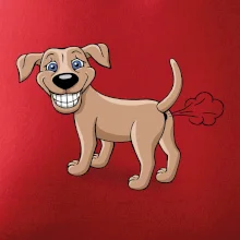 Prdící pes kreslený (Hana-creative)