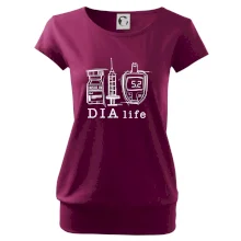 D I A life - kreslený insulin injekce a glukometr