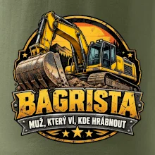 Bagrista muž který ví kde hrábnout