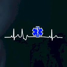EKG rescue modrá hvězda