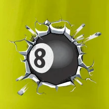 Kulečníková koule v triku