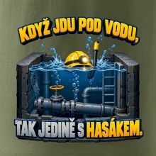 Instalatér pod vodou s hasákem