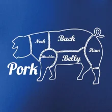 Prase nákres rozřezání