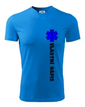 Hvězda života - vlastní nápis vpředu a vzadu