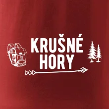 Krušné hory nápis