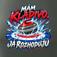 Kladivo drtí střed curlingového domu
