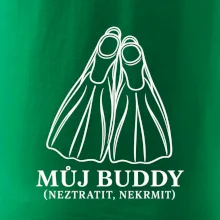 Můj buddy dvě překřížené potápěčské ploutve