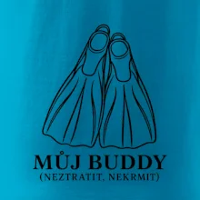 Můj buddy dvě překřížené potápěčské ploutve
