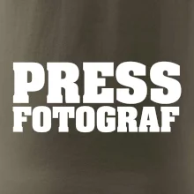 Novinář nápis - Press Fotograf