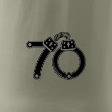 Narozeninové tričko pro policajta - pouta 70
