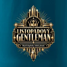 Listopadový gentleman zlatý art deco motiv