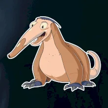 Mravenečník kreslený hnědý