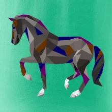 Kůň geometrie barevný