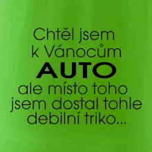 Chtěl jsem k Vánocům auto