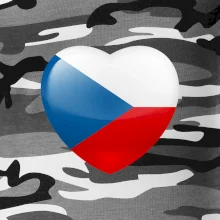 České srdce - vlajka