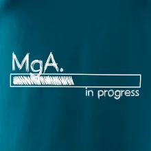 In progress titul MgA.  magistr / magistra umění