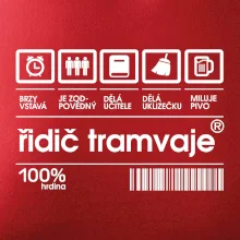 Čárový kód Řidič tramvaje