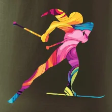 Barevná běžkařka