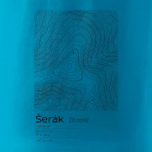 Šerák - vrstevnice v obdélníku