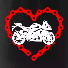 Moto srdce řetěz - supersport