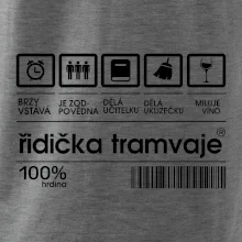 Čárový kód Řidič tramvaje