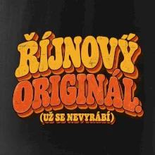 Říjnový originál už se nevyrábí retro nápis