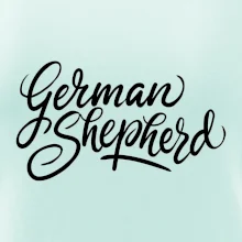 German shepherd - nápis okrasny - nápis okrasný