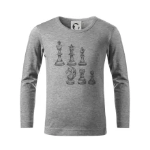 Šachové figurky kreslené