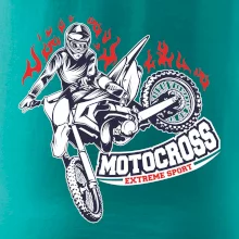 Motocross extreme sport fire