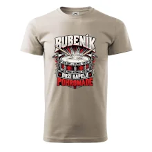 Bubeník drží kapelu pohromadě - červený rockový buben