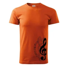 Houslový klíč a noty