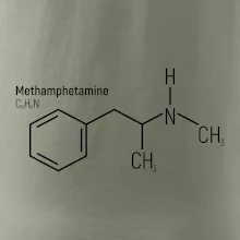 Molekulární struktura Metamfetamin
