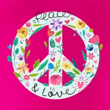 Peace and love symbol