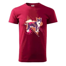 Pes abstrakce fialový