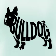 Bulldog  nápis v těle