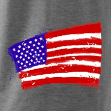 Americká vlajka ohnutá