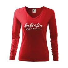 Babička Tričko se jmény dětí psací písmo