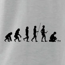 Evoluce houbař muž