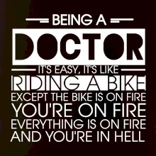 Being a doctor - bike