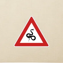 Dopravní značka - Pozor had