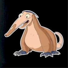 Mravenečník kreslený hnědý