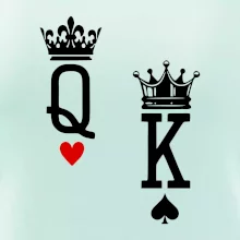 King & Queen logo na prso
